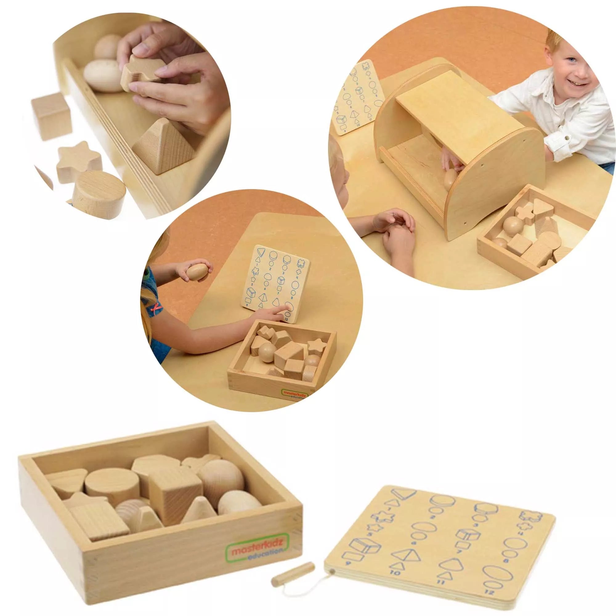 MASTERKIDZ Atspėk lietimu Atspėk formas 12 elementų